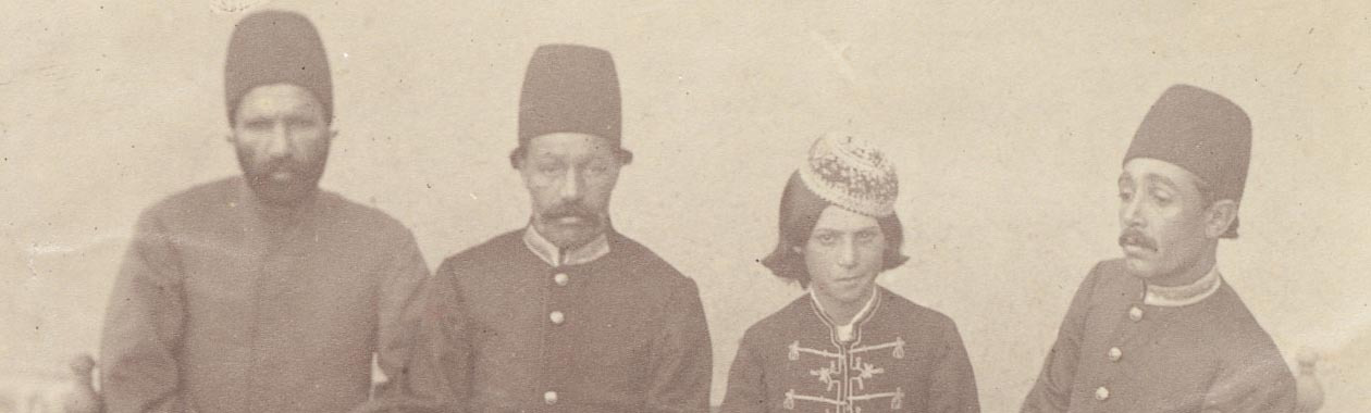 Photographs from Ali Khan Vali Qajar photo album, courtesy of Special Collections, Fine Arts Library, Harvard University.